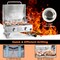 Costway 20,000 BTU Portable Gas Grill with Lid & Handle Top Thermometer Extra Flame Rod